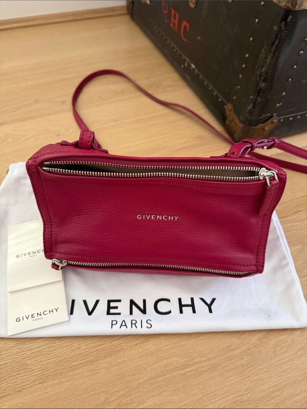 Givenchy Mini Pandora in Rasberry Leather - Picture 11 of 11